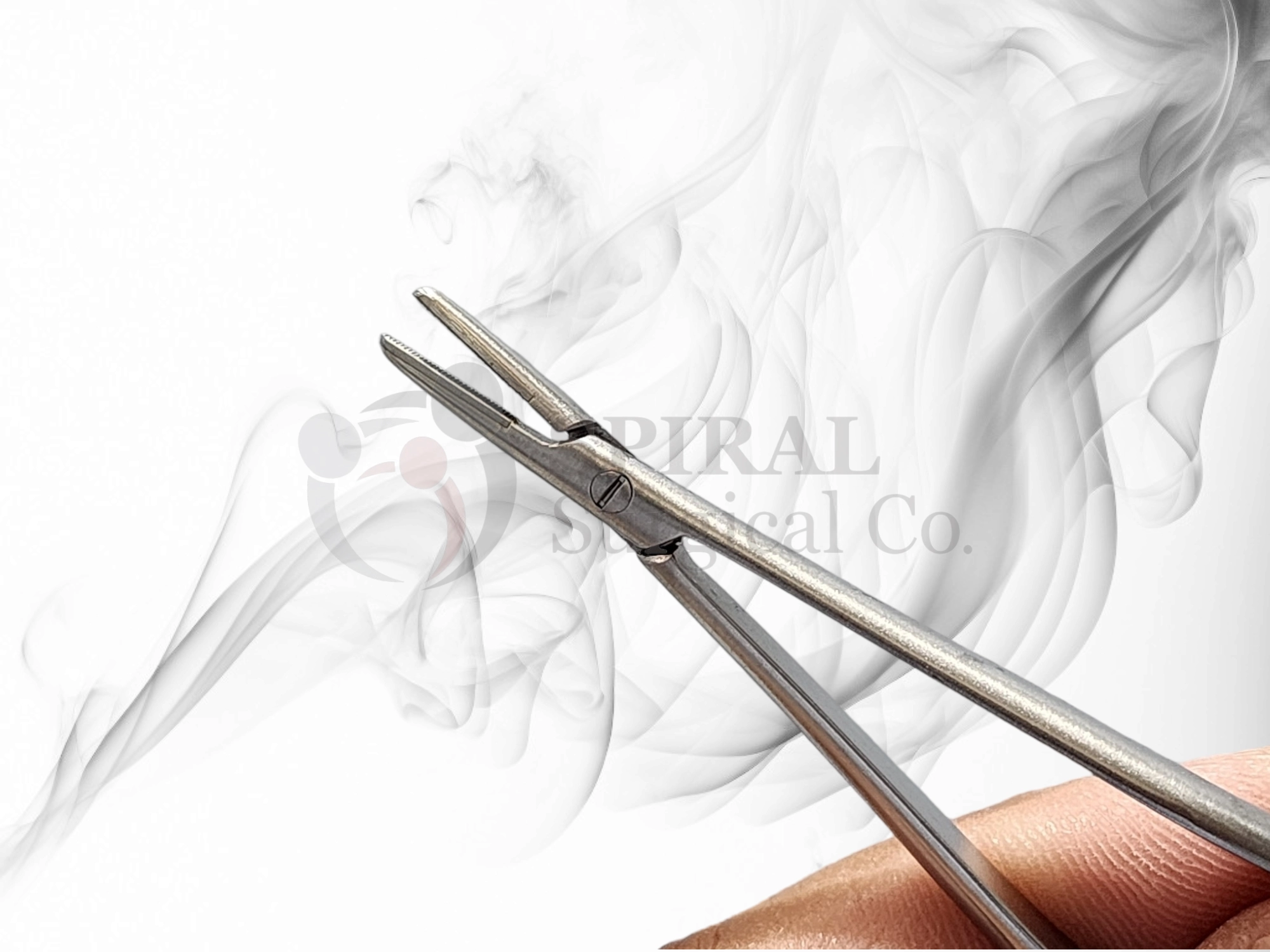 Tebbetts Intranasal T.C. Needle Holder, Bayonet, 20.5cm - Image 3
